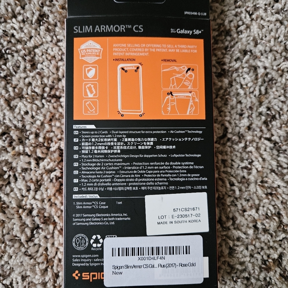 Spigen Rose Gold Samsung Galaxy S8+ Case NWT - Picture 6 of 6